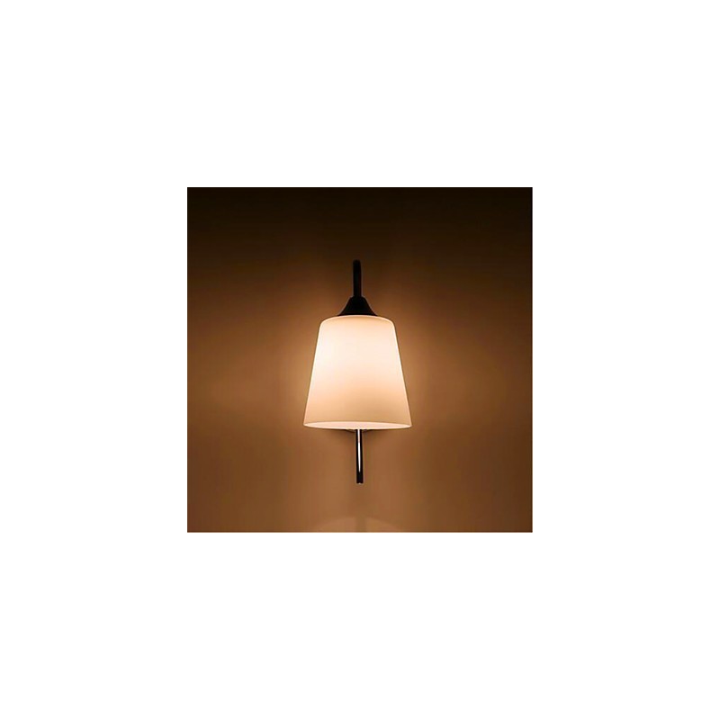 Applique da parete moderna minimalista in vetro argento per comodino e corridoio