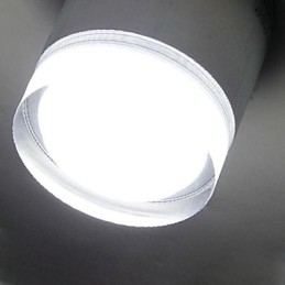 Plafoniera a filo moderna contemporanea in metallo e acrilico LED 7W argento bianco