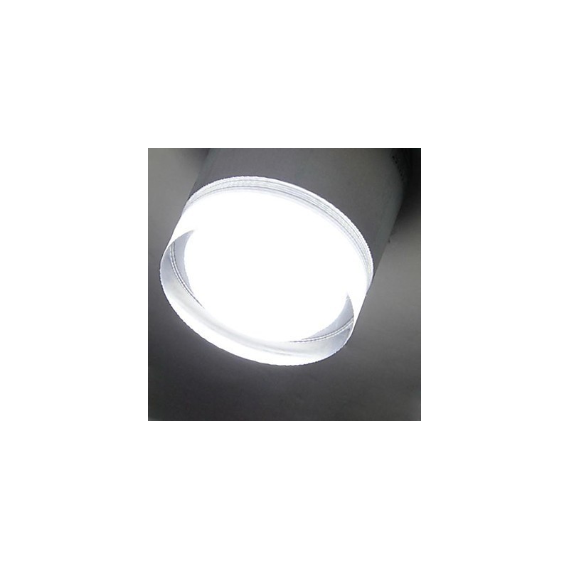 Plafoniera a filo moderna contemporanea in metallo e acrilico LED 7W argento bianco