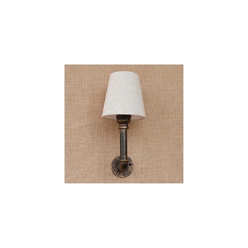 Applique da parete rustica in ottone con lampadina E27 inclusa