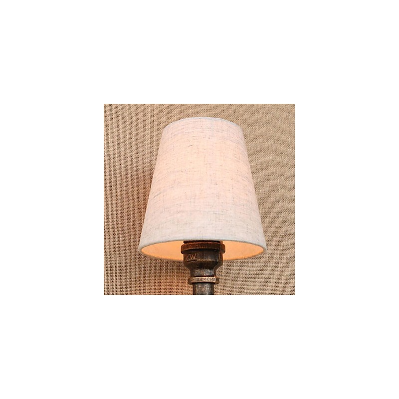 Applique da parete rustica in ottone con lampadina E27 inclusa