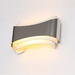 Applique da parete LED integrato cromata 5W luce ambientale