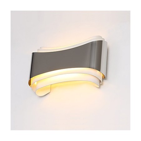 Applique da parete LED integrato cromata 5W luce ambientale