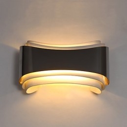 Applique da parete LED integrato cromata 5W luce ambientale