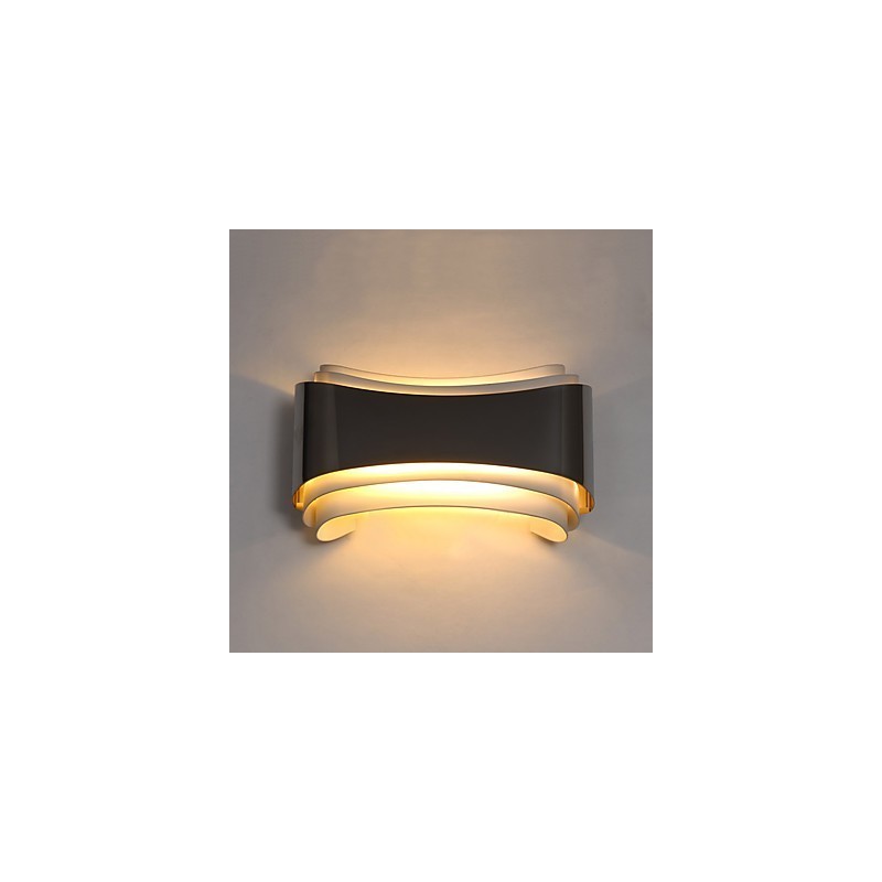 Applique da parete LED integrato cromata 5W luce ambientale