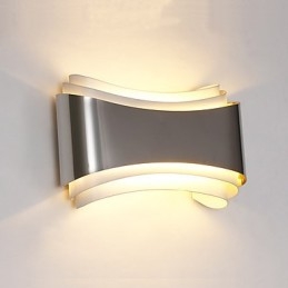 Applique da parete LED integrato cromata 5W luce ambientale