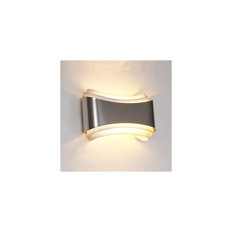 Applique da parete LED integrato cromata 5W luce ambientale