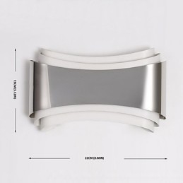 Applique da parete LED integrato cromata 5W luce ambientale