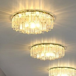Plafoniera a filo in cristallo CreativeTube SMD 3 lampadine