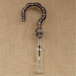 Applique da parete retrò American Village Creative Industry Wind Design Water Bottle