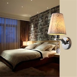 Applique da parete moderna in argento con cristalli e lampadina LED E14