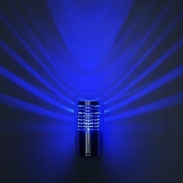 Applique da parete moderna contemporanea mini lampadina LED integrato finitura in ossido nero