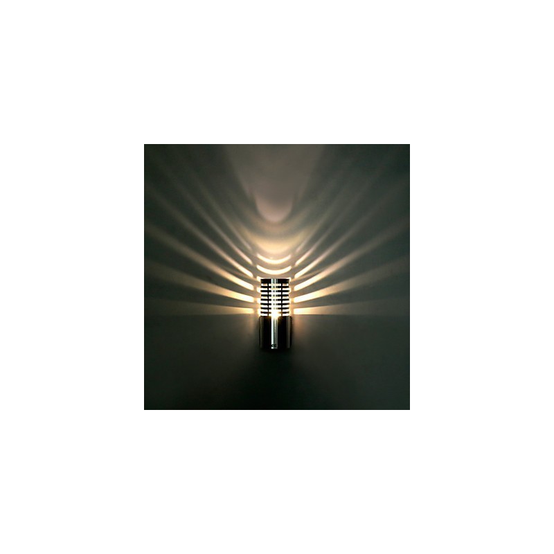 Applique da parete moderna contemporanea mini lampadina LED integrato finitura in ossido nero