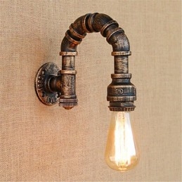 Applique da parete rustica/Lodge con luce ambientale, finitura pitturata, E27 40 W