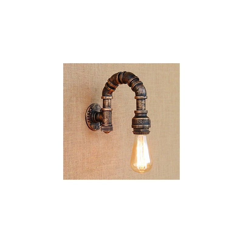 Applique da parete rustica/Lodge con luce ambientale, finitura pitturata, E27 40 W