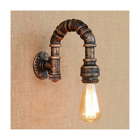 Applique da parete rustica/Lodge con luce ambientale, finitura pitturata, E27 40 W