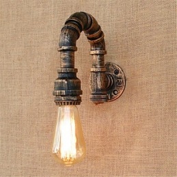 Applique da parete rustica/Lodge con luce ambientale, finitura pitturata, E27 40 W
