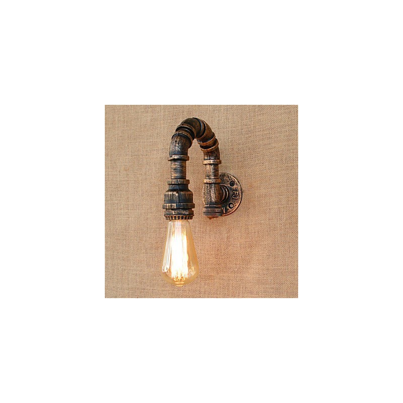 Applique da parete rustica/Lodge con luce ambientale, finitura pitturata, E27 40 W
