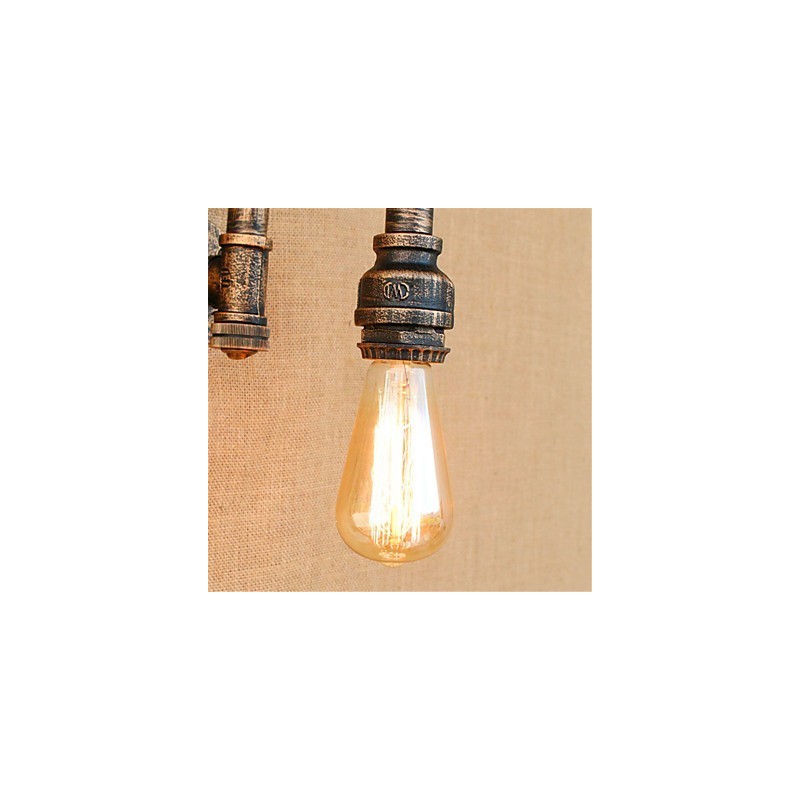 Applique da parete rustica/Lodge con luce ambientale, finitura pitturata, E27 40 W