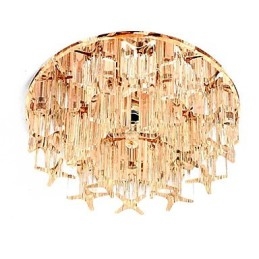 Plafoniera a filo in cristallo CreativeTube SMD 3 lampadine