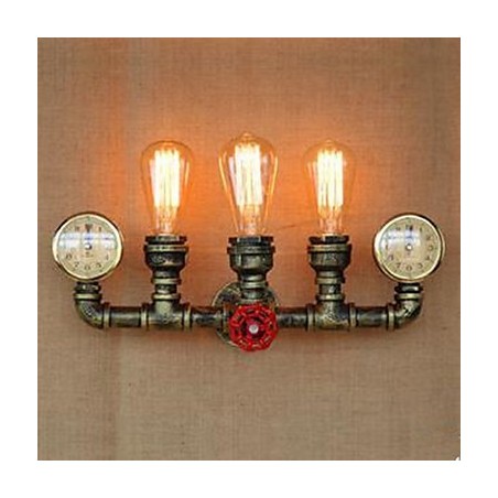 Applique da parete bronzo stile americano creativa per corridoio e scale