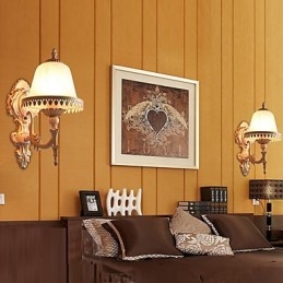 Applique da parete rustica moderna contemporanea in metallo e vetro E27/E26 60 W