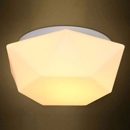 Lampada a sospensione in vetro con diamante bianco creativa