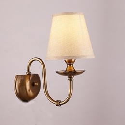 Applique da parete classica elettroplaccata con protezione occhi E14 40 W