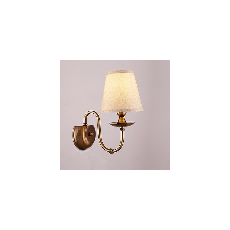 Applique da parete classica elettroplaccata con protezione occhi E14 40 W