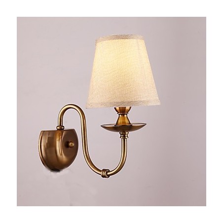 Applique da parete classica elettroplaccata con protezione occhi E14 40 W