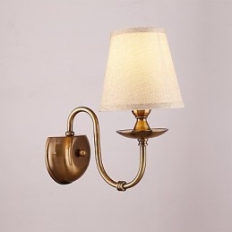 Applique da parete classica elettroplaccata con protezione occhi E14 40 W