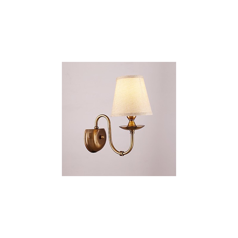 Applique da parete classica elettroplaccata con protezione occhi E14 40 W