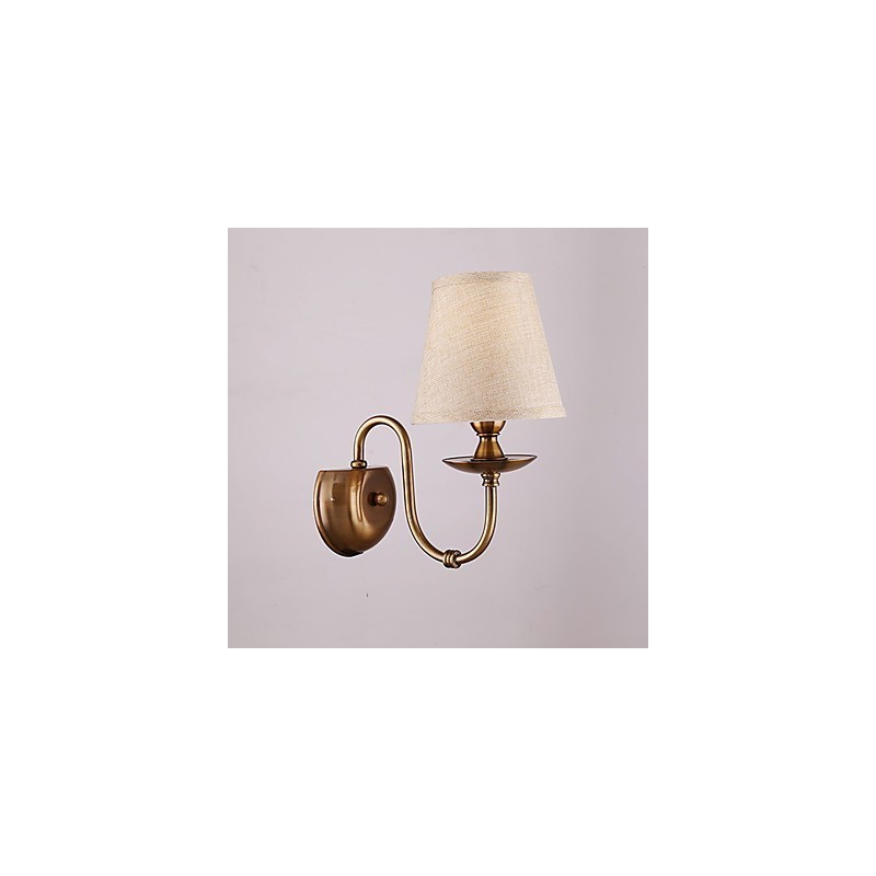 Applique da parete classica elettroplaccata con protezione occhi E14 40 W