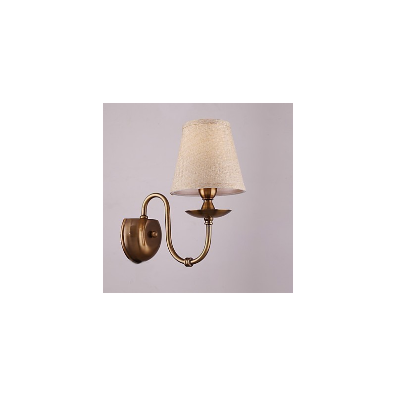 Applique da parete classica elettroplaccata con protezione occhi E14 40 W