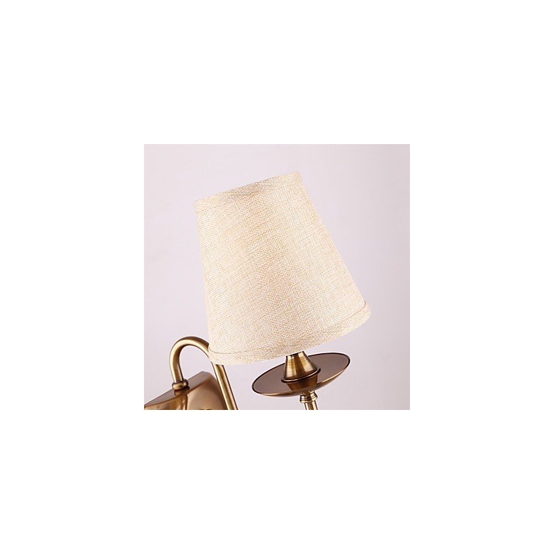Applique da parete classica elettroplaccata con protezione occhi E14 40 W