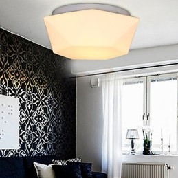 Lampada a sospensione in vetro con diamante bianco creativa