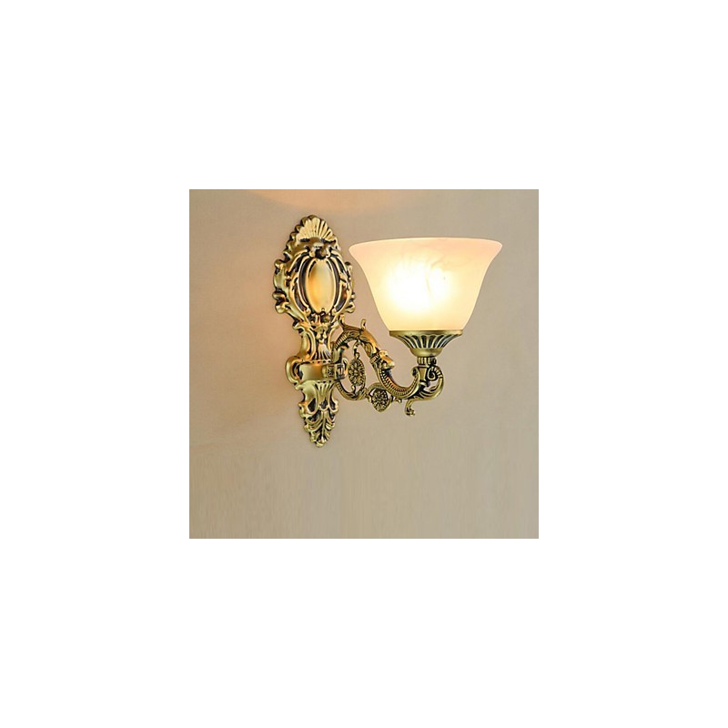 Applique da parete mini in vetro e metallo E26/E27 60 W
