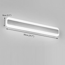 Lampada da specchio LED integrata 16 W 50 cm applique da bagno luce ambientale