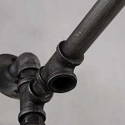 Applique da parete vintage industriale con interruttore, 1 luce, finitura verniciata