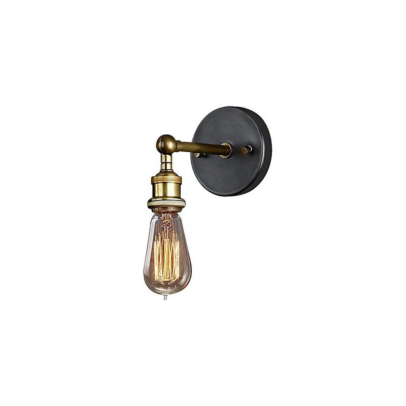 Applique da parete stile country bronzo 14x25 cm E27
