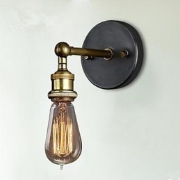 Applique da parete stile country bronzo 14x25 cm E27
