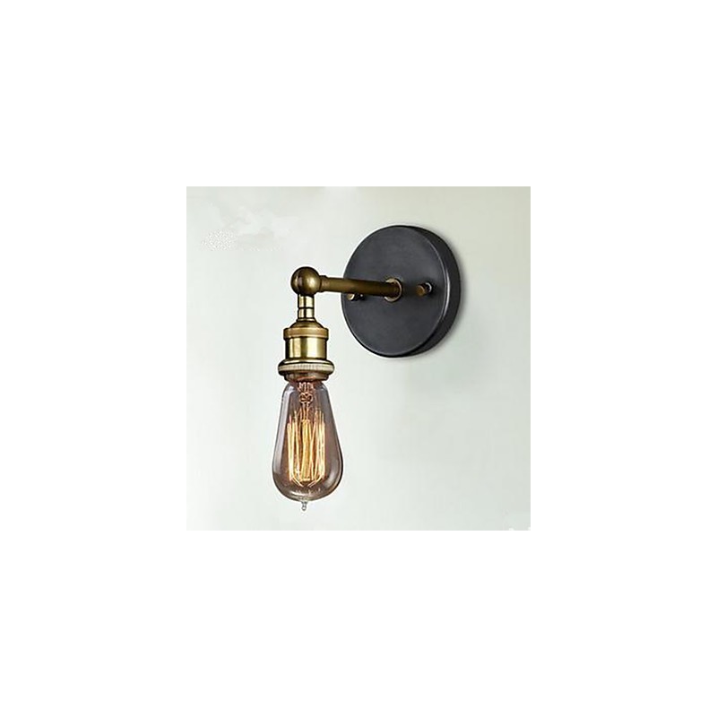 Applique da parete stile country bronzo 14x25 cm E27