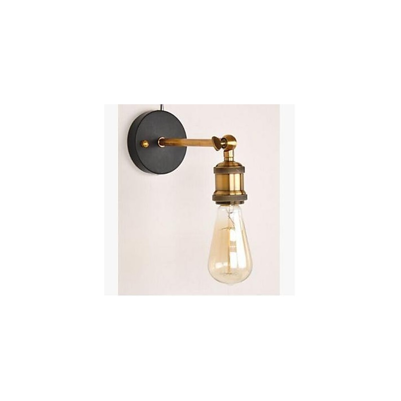 Applique da parete stile country bronzo 14x25 cm E27
