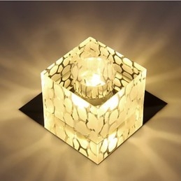 Plafoniera a filo in cristallo CreativeTube Smd con 3 lampadine