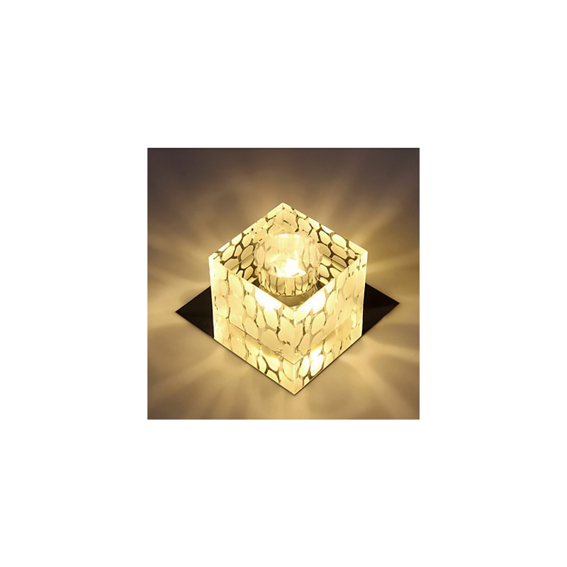 Plafoniera a filo in cristallo CreativeTube Smd con 3 lampadine