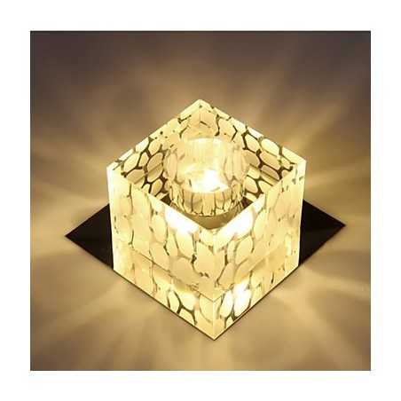 Plafoniera a filo in cristallo CreativeTube Smd con 3 lampadine