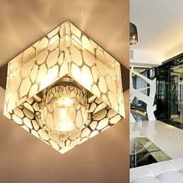 Plafoniera a filo in cristallo CreativeTube Smd con 3 lampadine