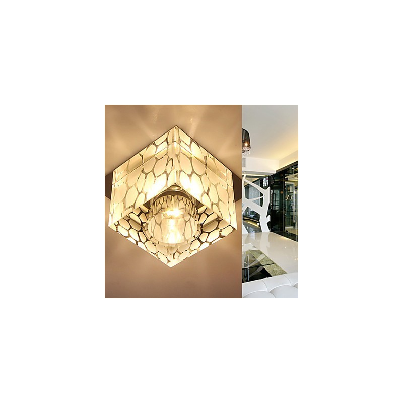 Plafoniera a filo in cristallo CreativeTube Smd con 3 lampadine