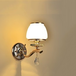 Applique da parete moderna elettroplaccata in cristallo per luce ambientale