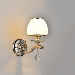 Applique da parete moderna elettroplaccata in cristallo per luce ambientale